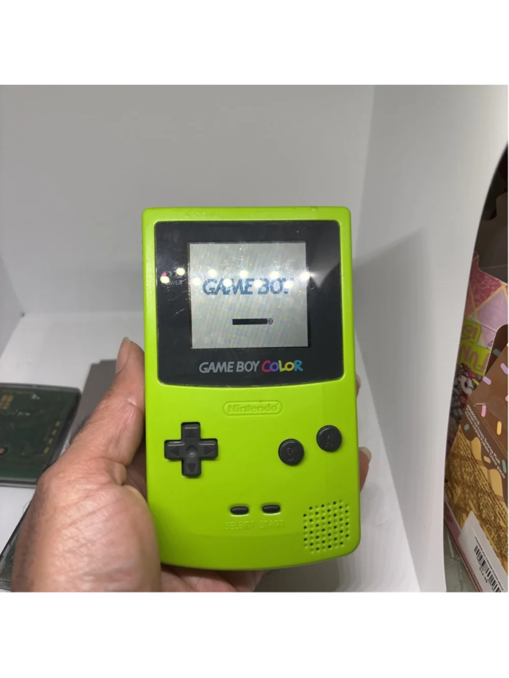 Game Boy Color - Kiwi Lime Green With 3 Games. Everything Is Tested/ Plays fine